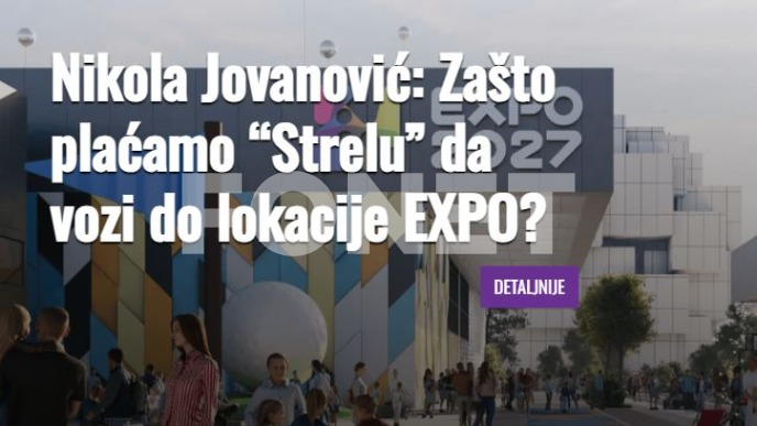 "Strela" vozi na račun građana